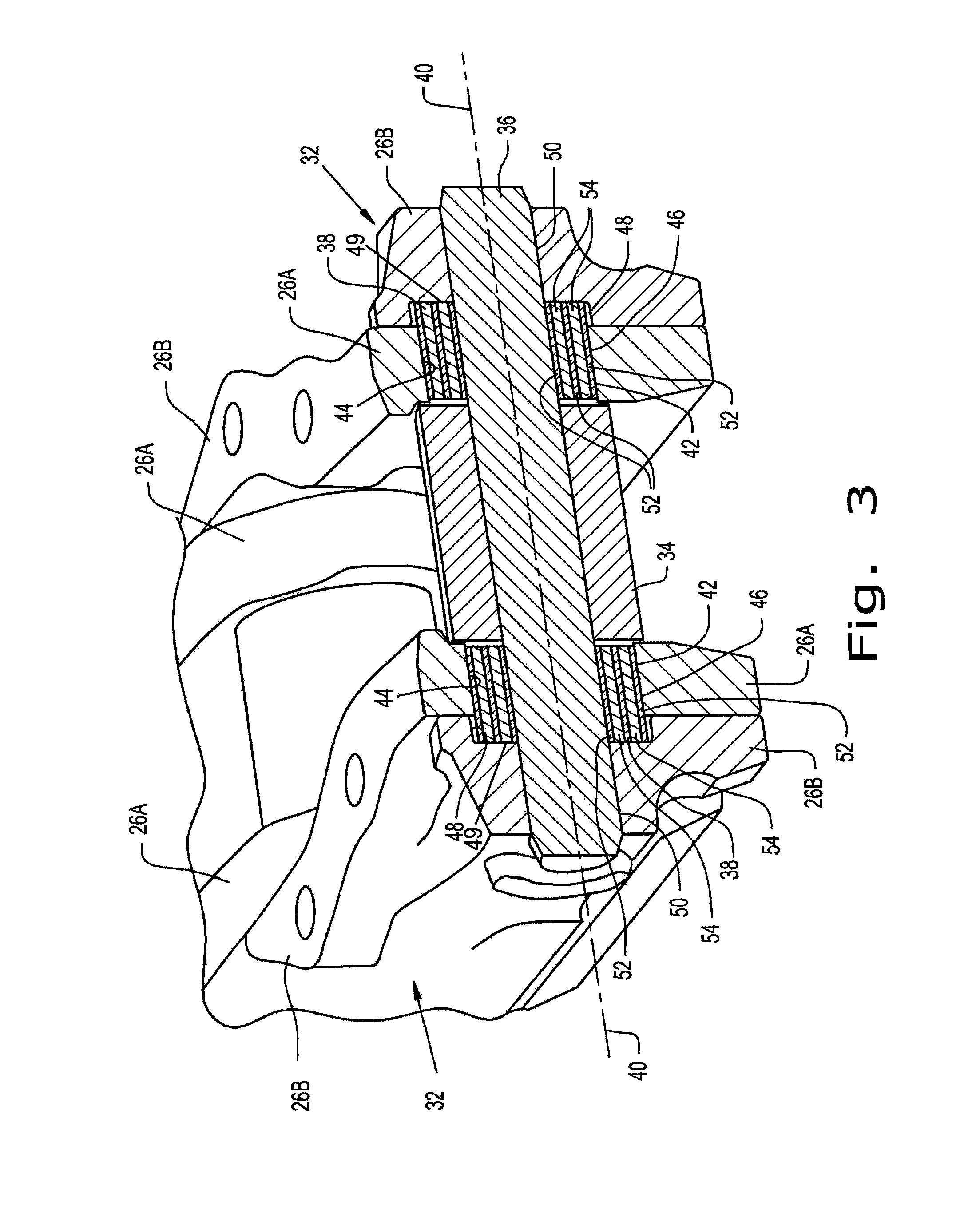 Track chain joint for a crawler type work vehicle