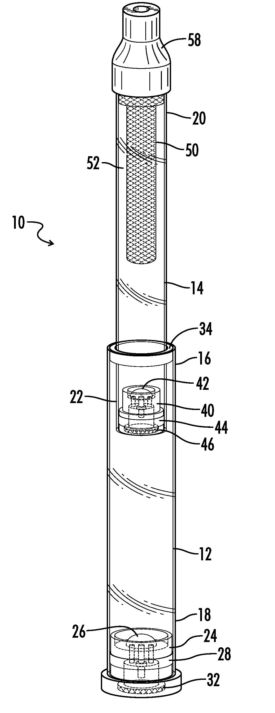 Portable drinking water purification device