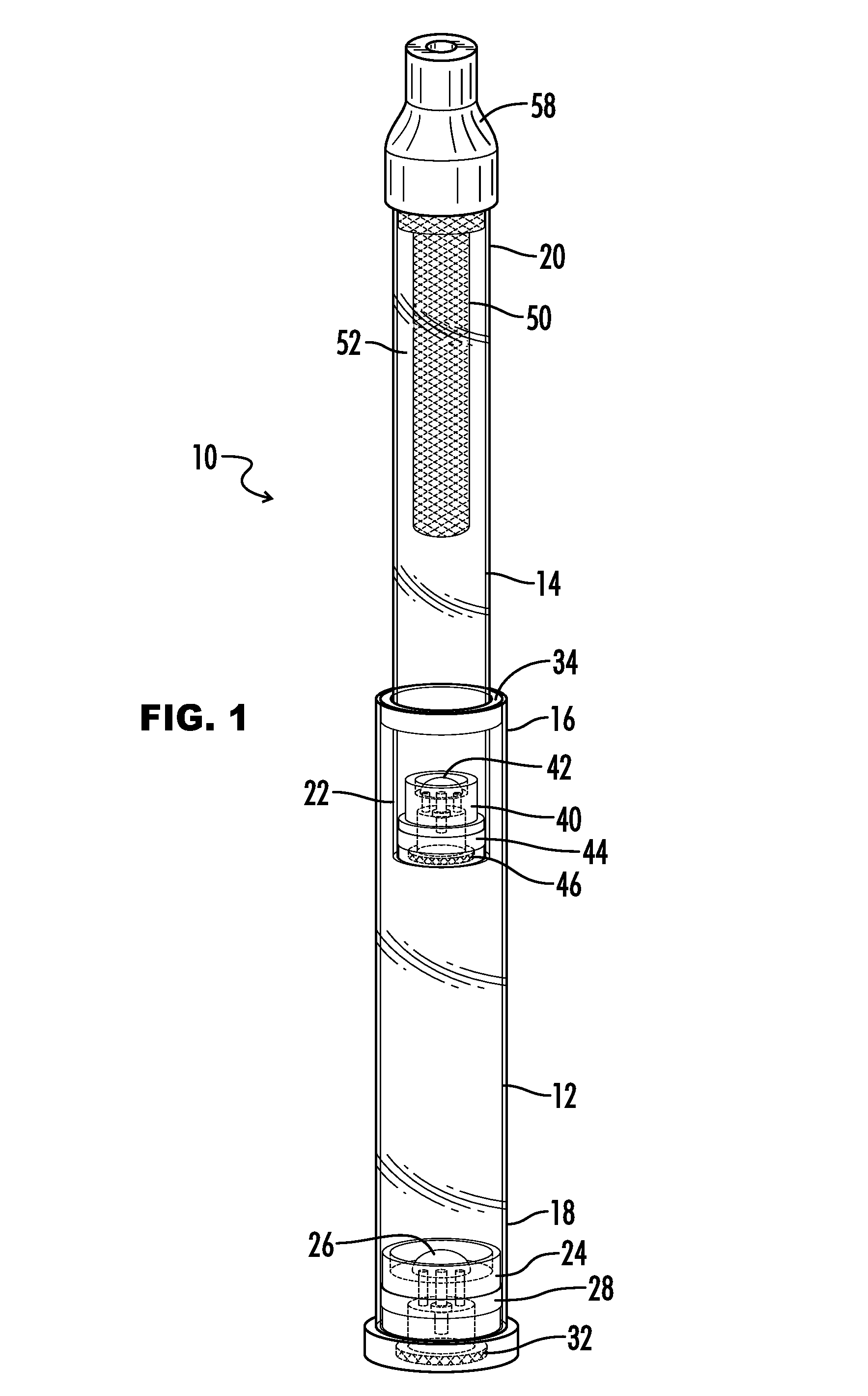Portable drinking water purification device