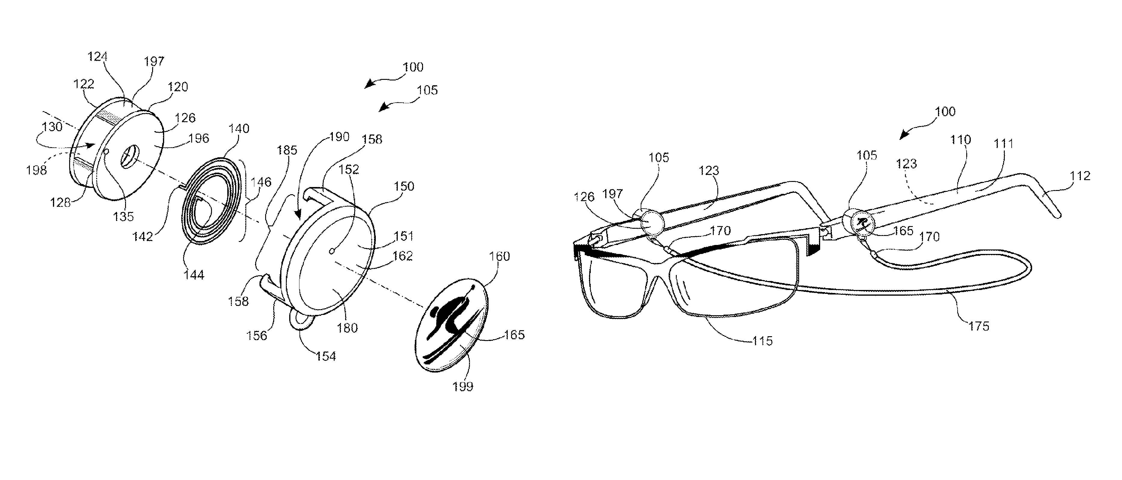 Eyeglass tether attachment systems