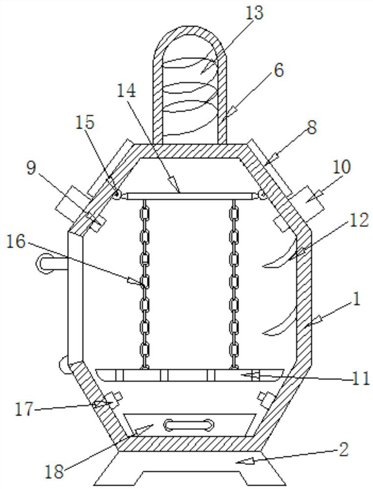 An energy-saving and environment-friendly domestic waste incinerator