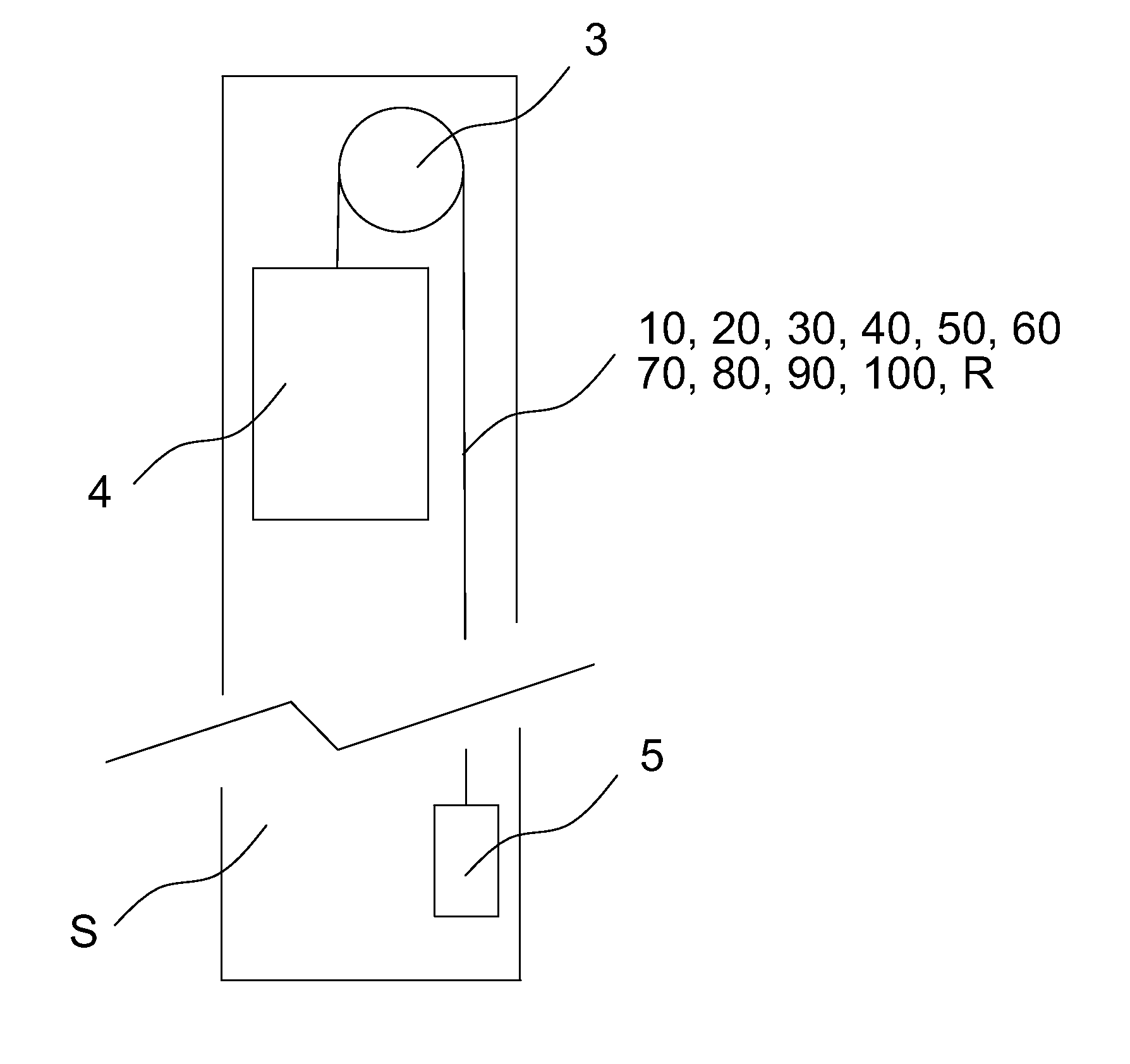 Rope of a lifting device, a rope arrangement, an elevator and a condition monitoring method for the rope of a lifting device
