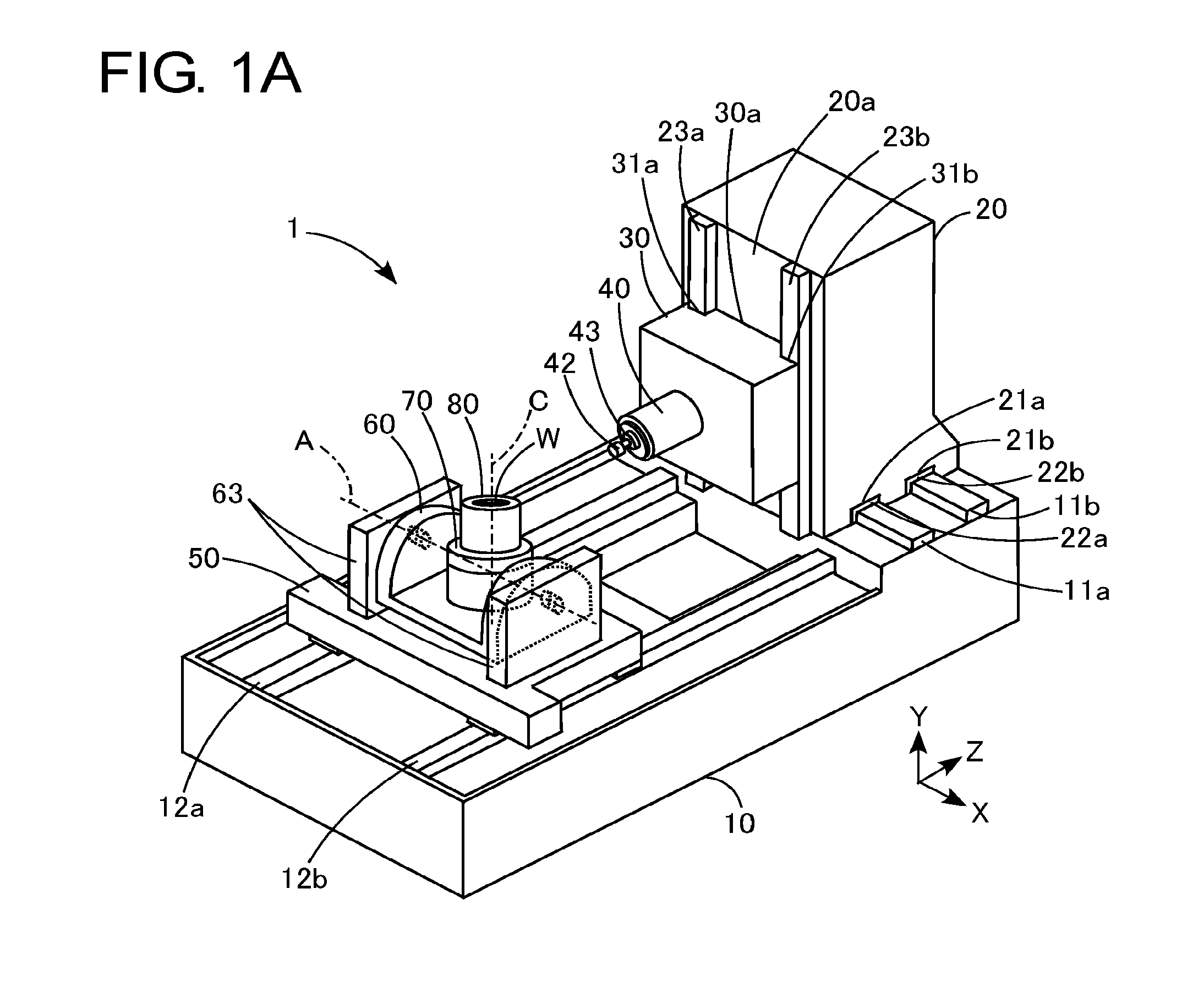 Gear machining device and gear machining method