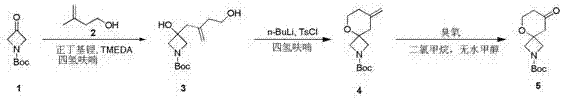 Synthesis method of 8-oxo-5-oxa-2-diazaspiro [3.5] nonane-2-tert-butyl formate