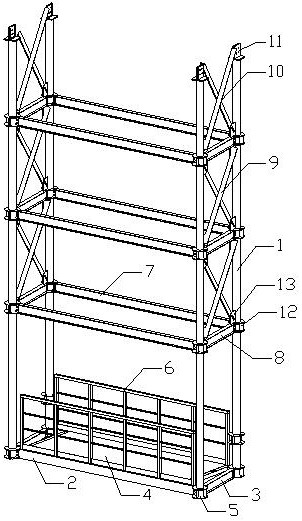 Mounting structure for roof trusses and arc-shaped multilayer berm and construction method of berm