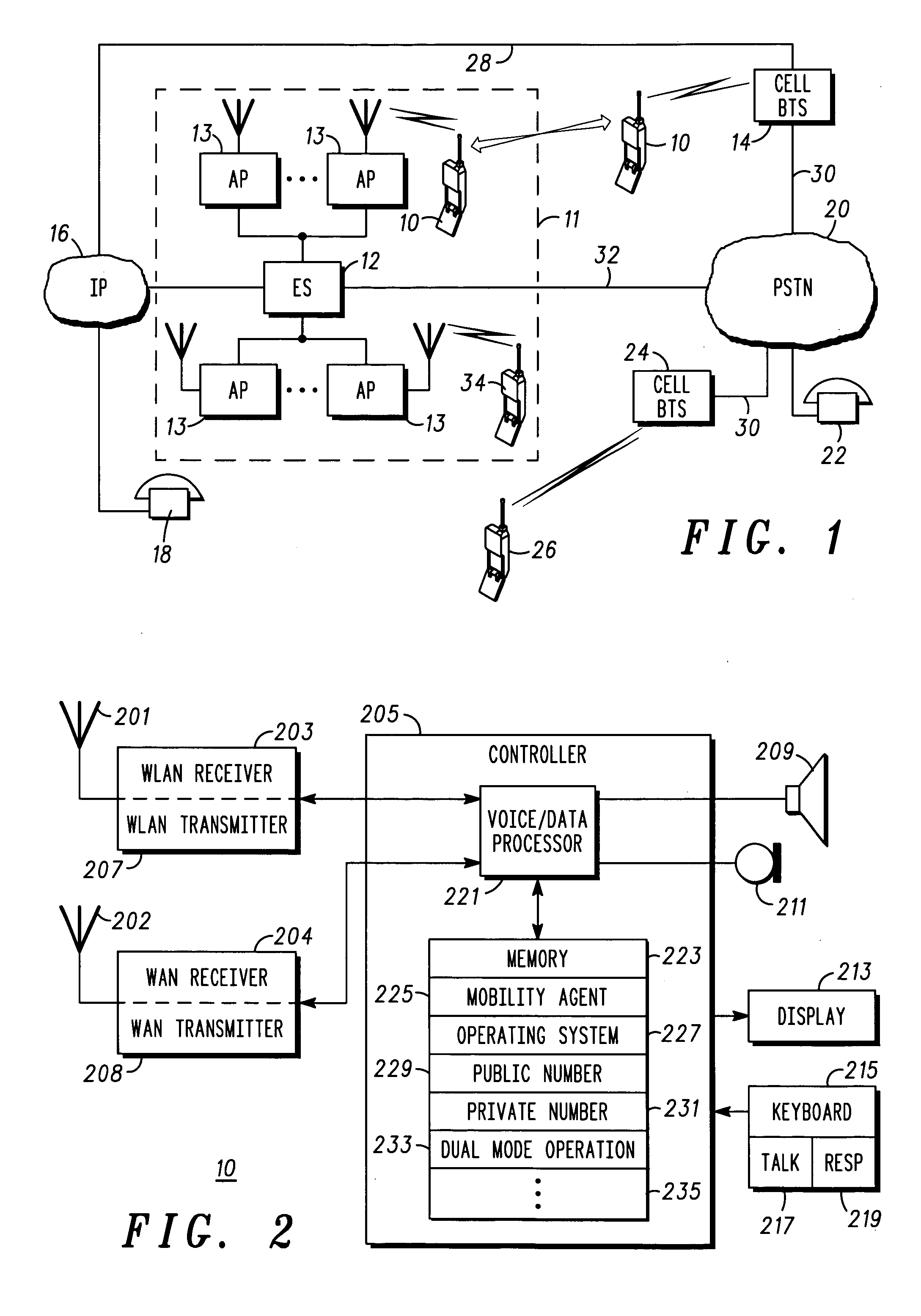 Method and apparatus for providing a communication unit with a handoff between networks