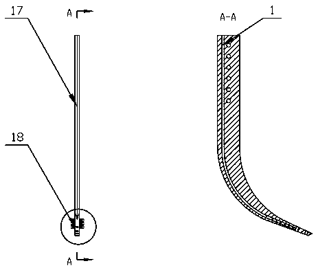 Pneumatic deep loosening machine