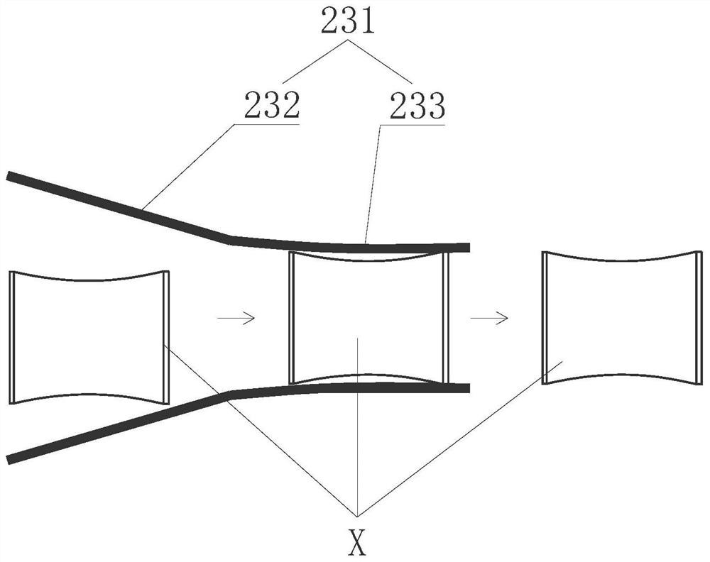 Automatic explosive unpacking device