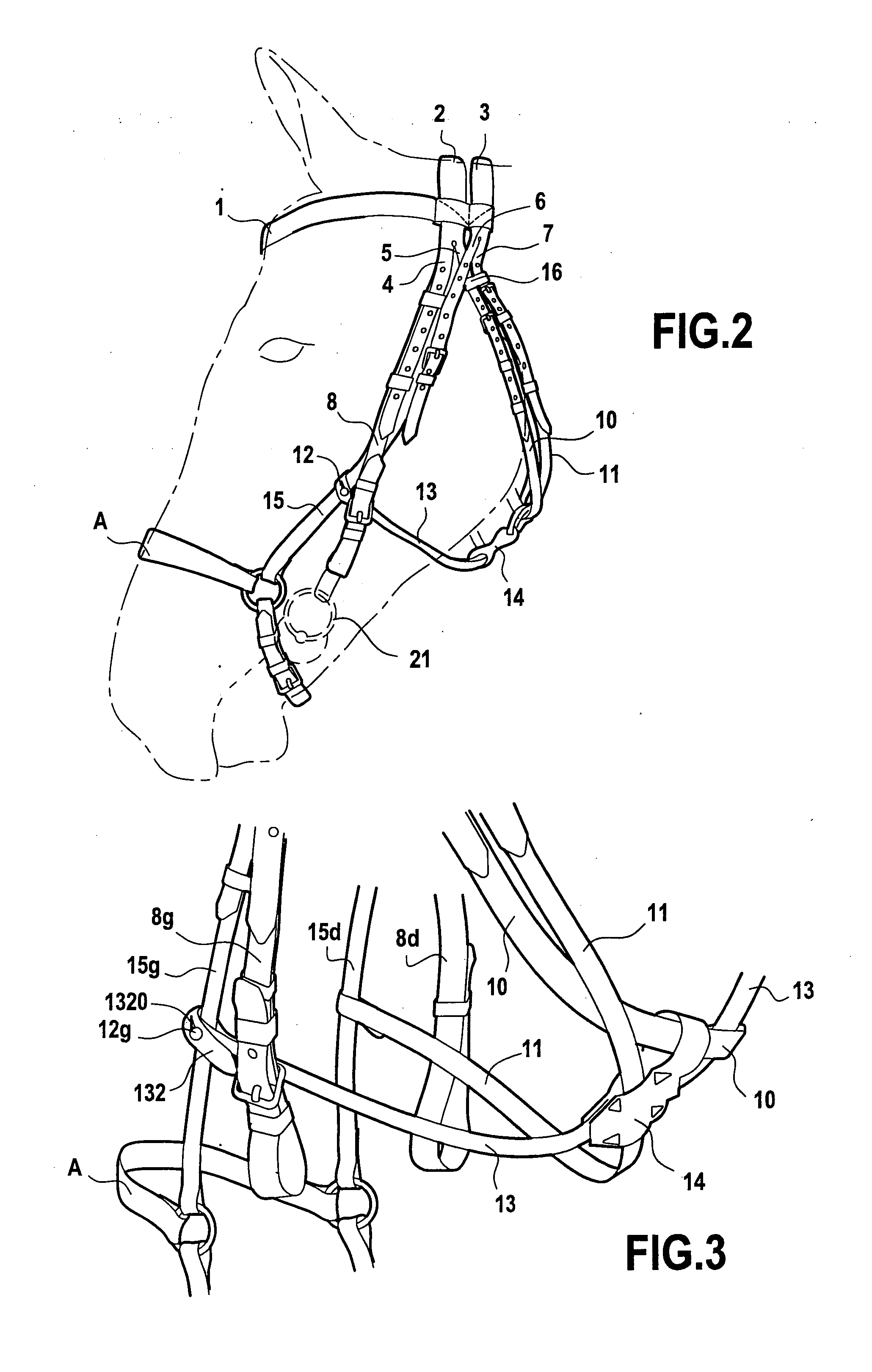 Head Harness for a Horse