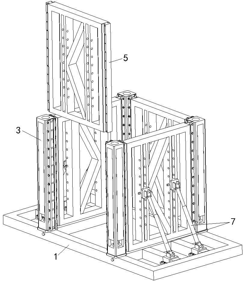 Assembly type steel structure reinforcing support