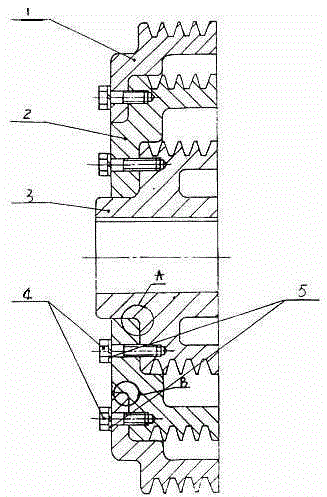 Fixing device of belt wheel