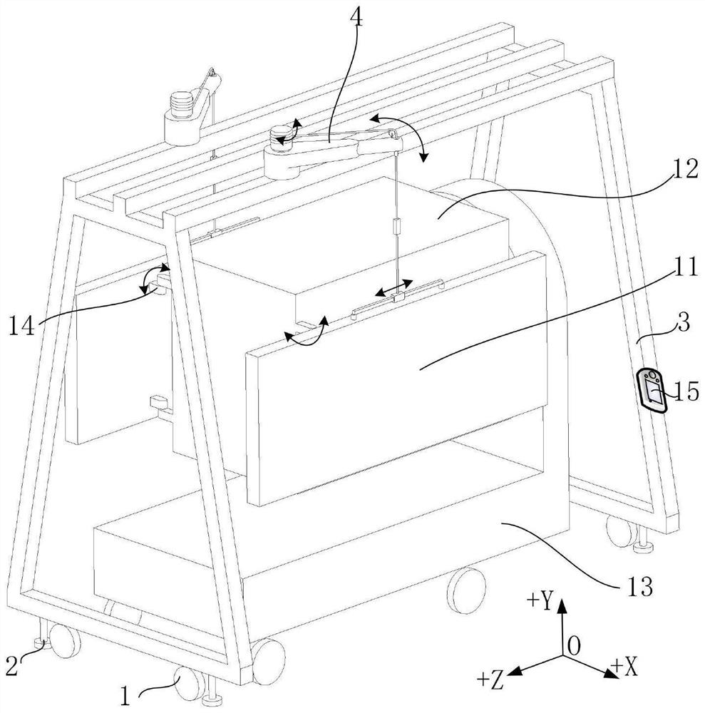 Satellite-borne flat plate type antenna gravity unloading device and method