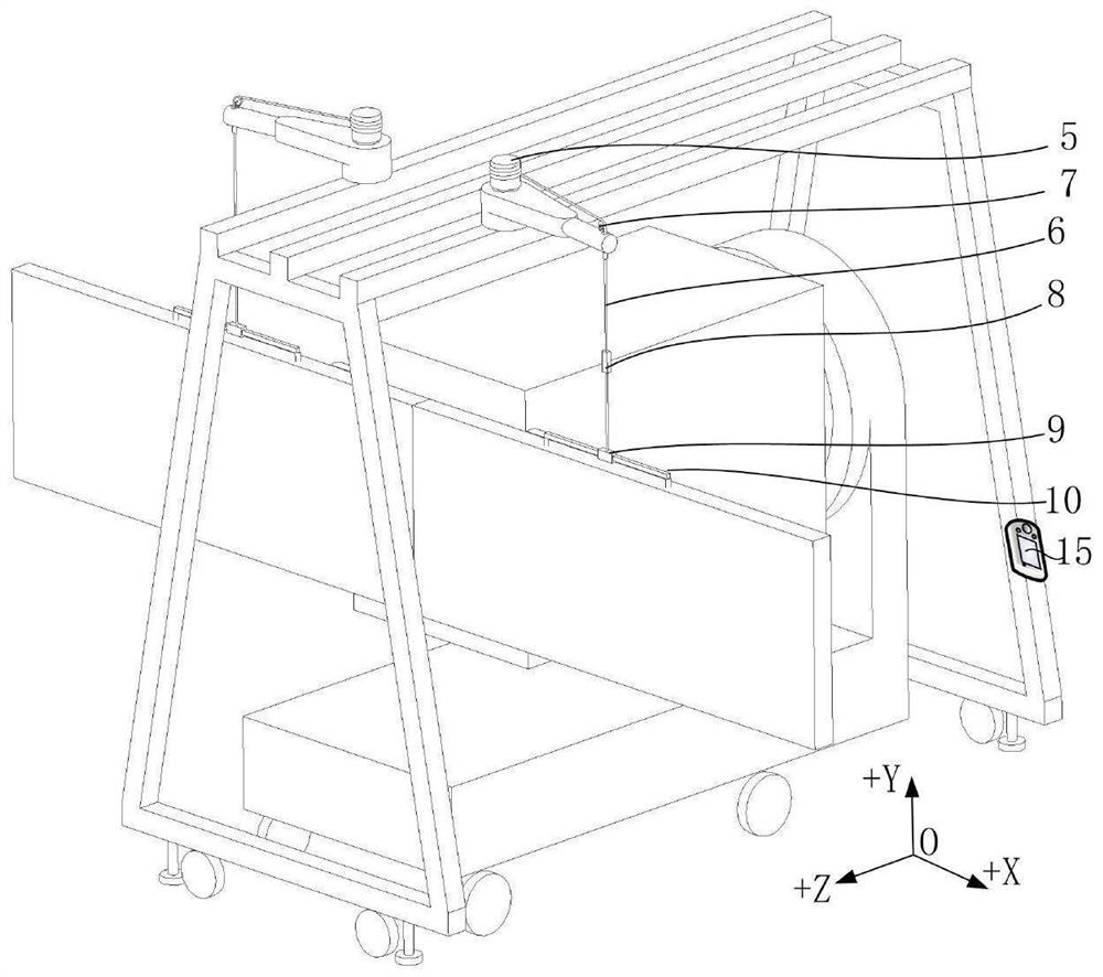 Satellite-borne flat plate type antenna gravity unloading device and method