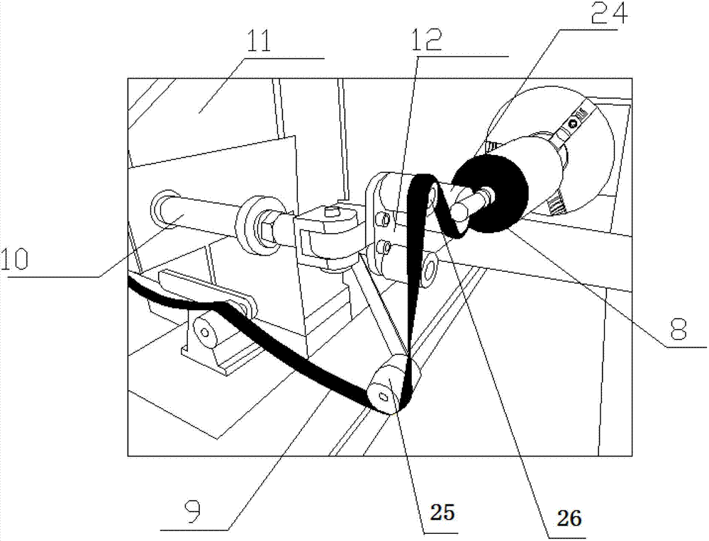 Novel rubber covered roller winding and surface-covering machine