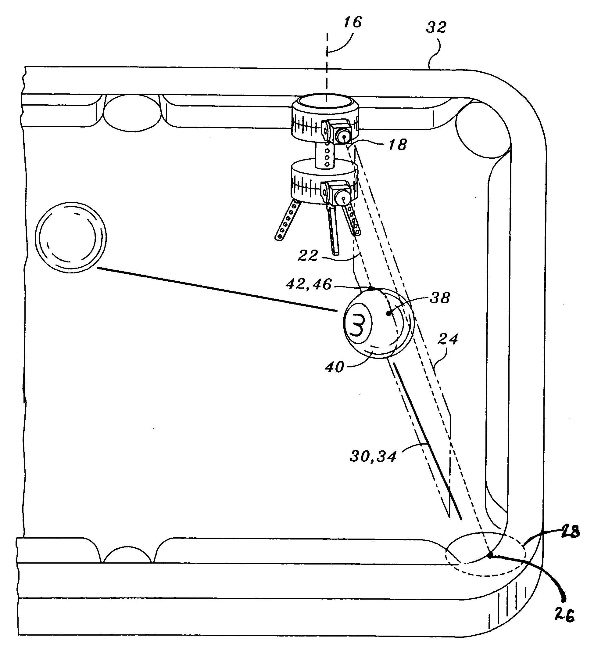 Pocket billiards instructional device