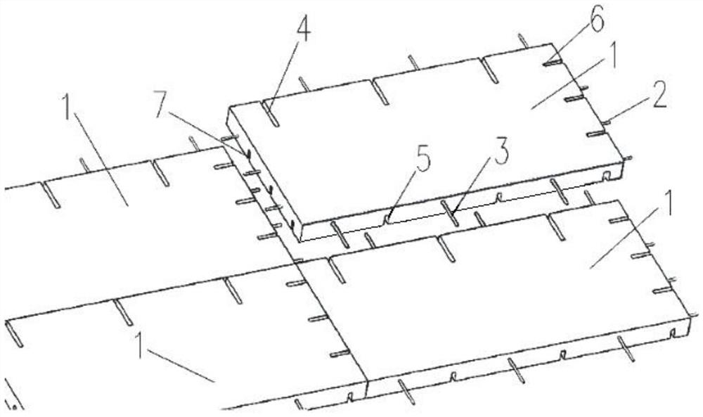 Prefabricated concrete face plate, connecting structure of prefabricated concrete face plate and mounting method of prefabricated concrete face plate