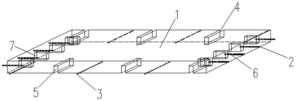 Prefabricated concrete face plate, connecting structure of prefabricated concrete face plate and mounting method of prefabricated concrete face plate