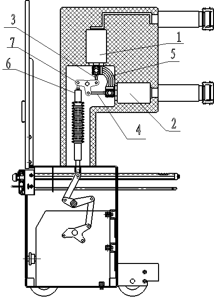Capacitor bank switching vacuum circuit breaker