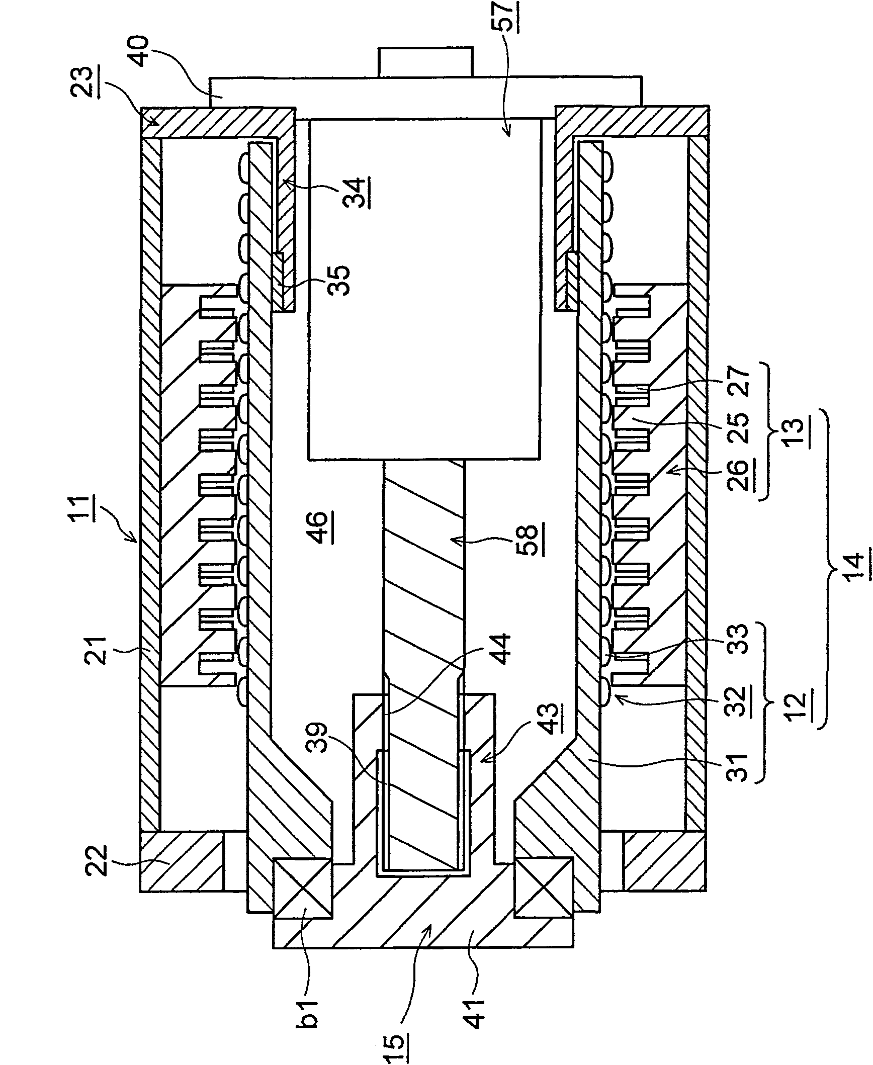 Injection molding machine driving device and injection device