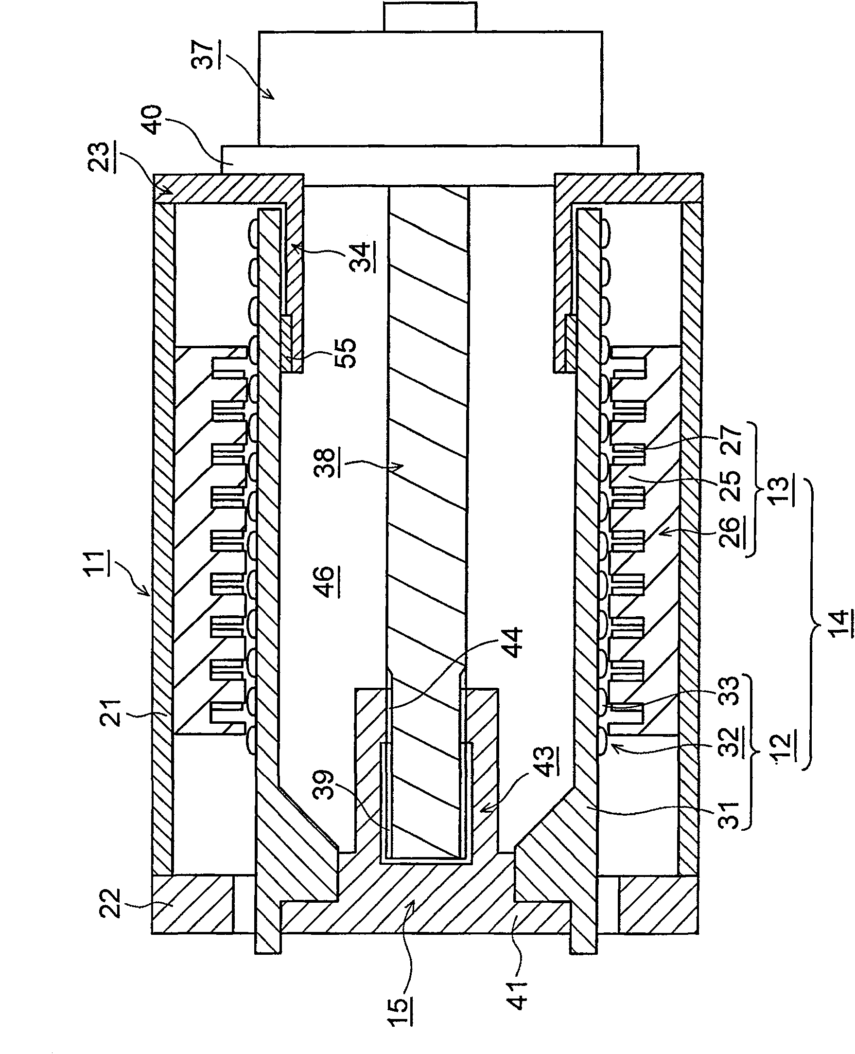 Injection molding machine driving device and injection device