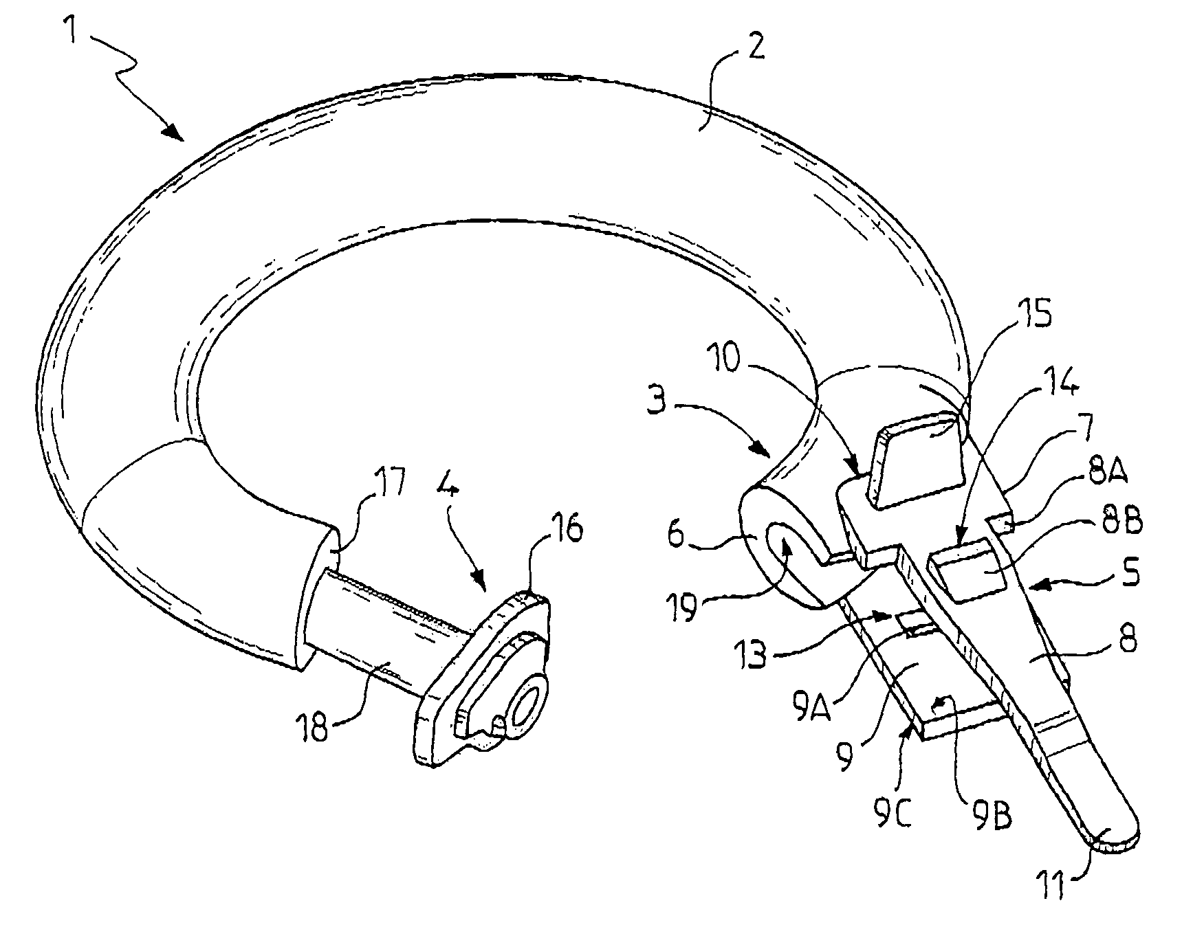 Closure system for surgical ring