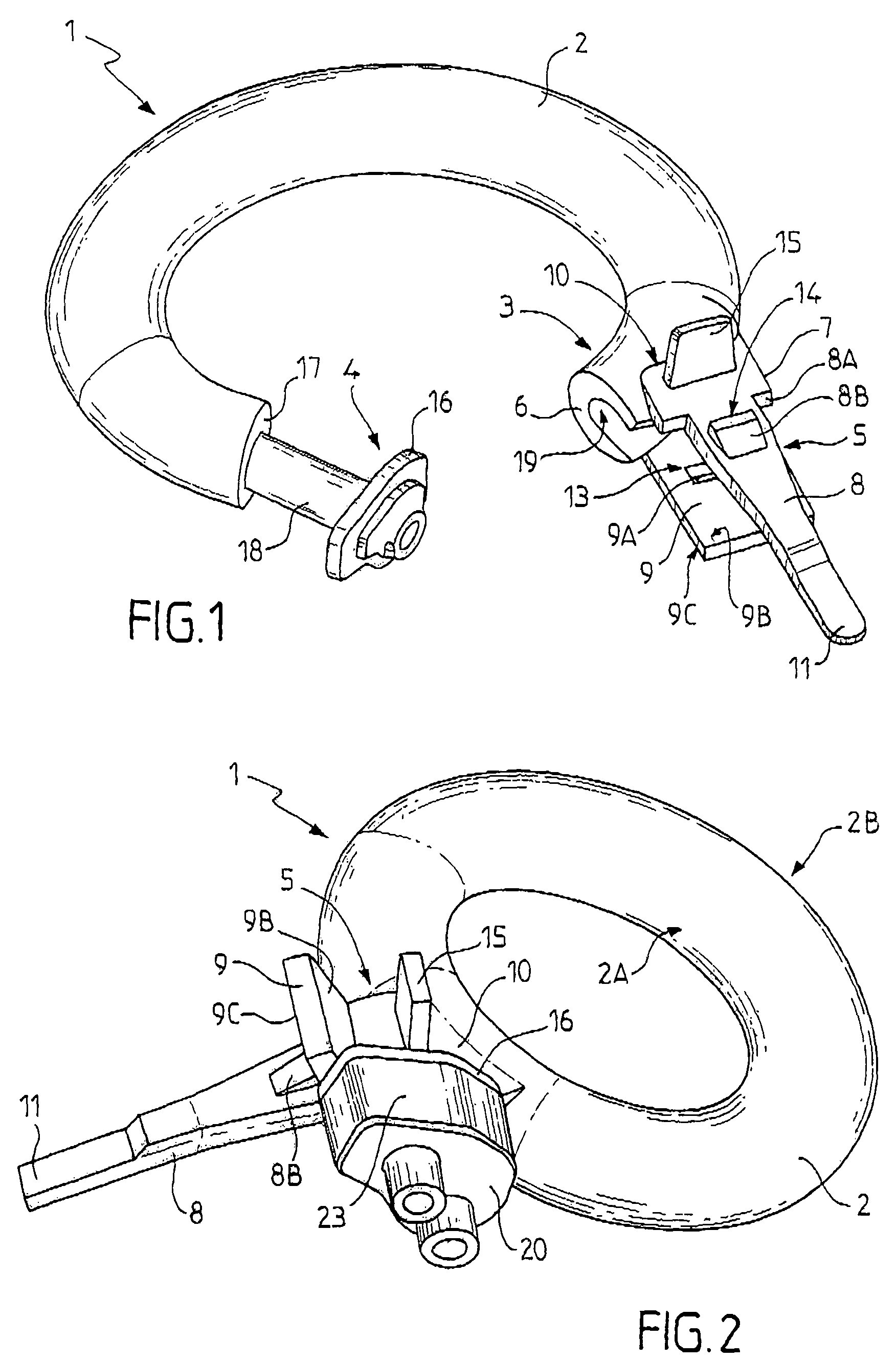 Closure system for surgical ring