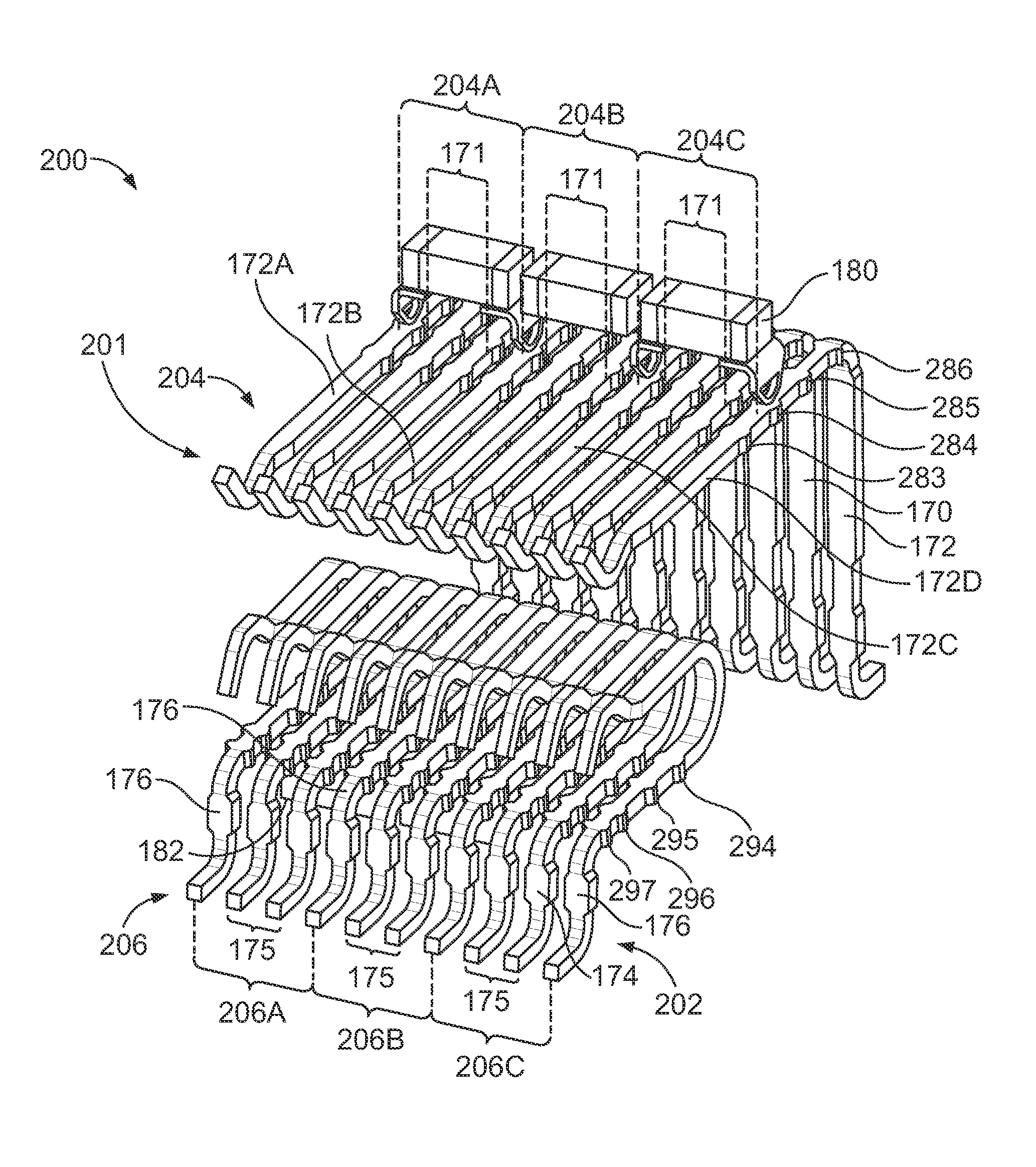 Electrical connector having resonance control