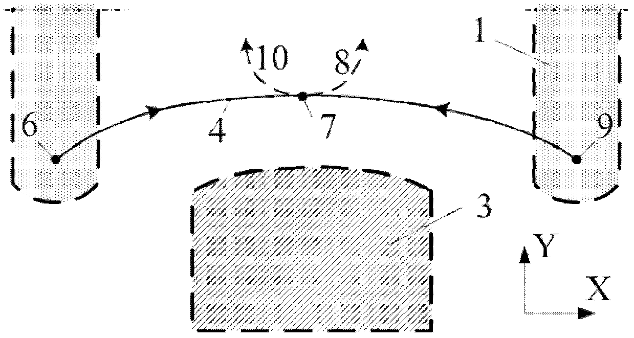 Diamond grinding wheel of elliptical working face and mutual wear forming and trimming method thereof