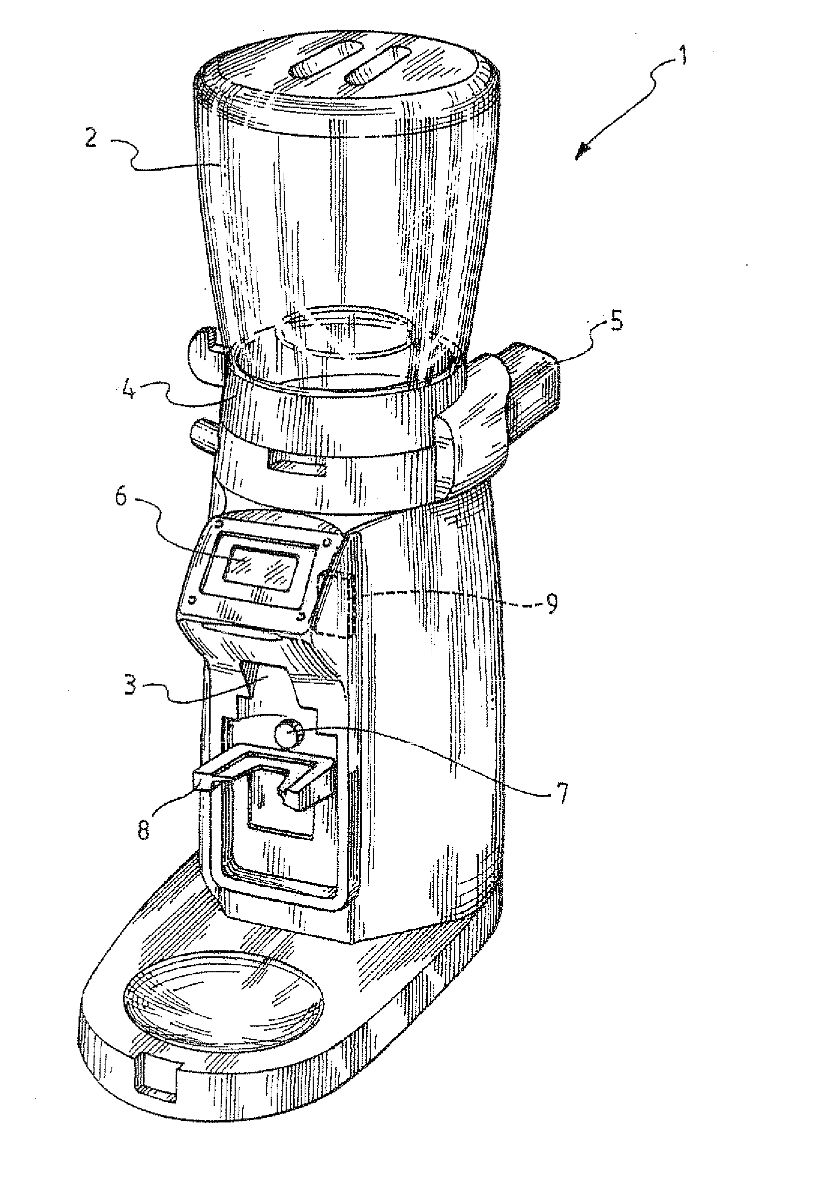 Apparatus and a method for refilling the filter-holders of an espresso coffee machine with selected doses of ground coffee to order
