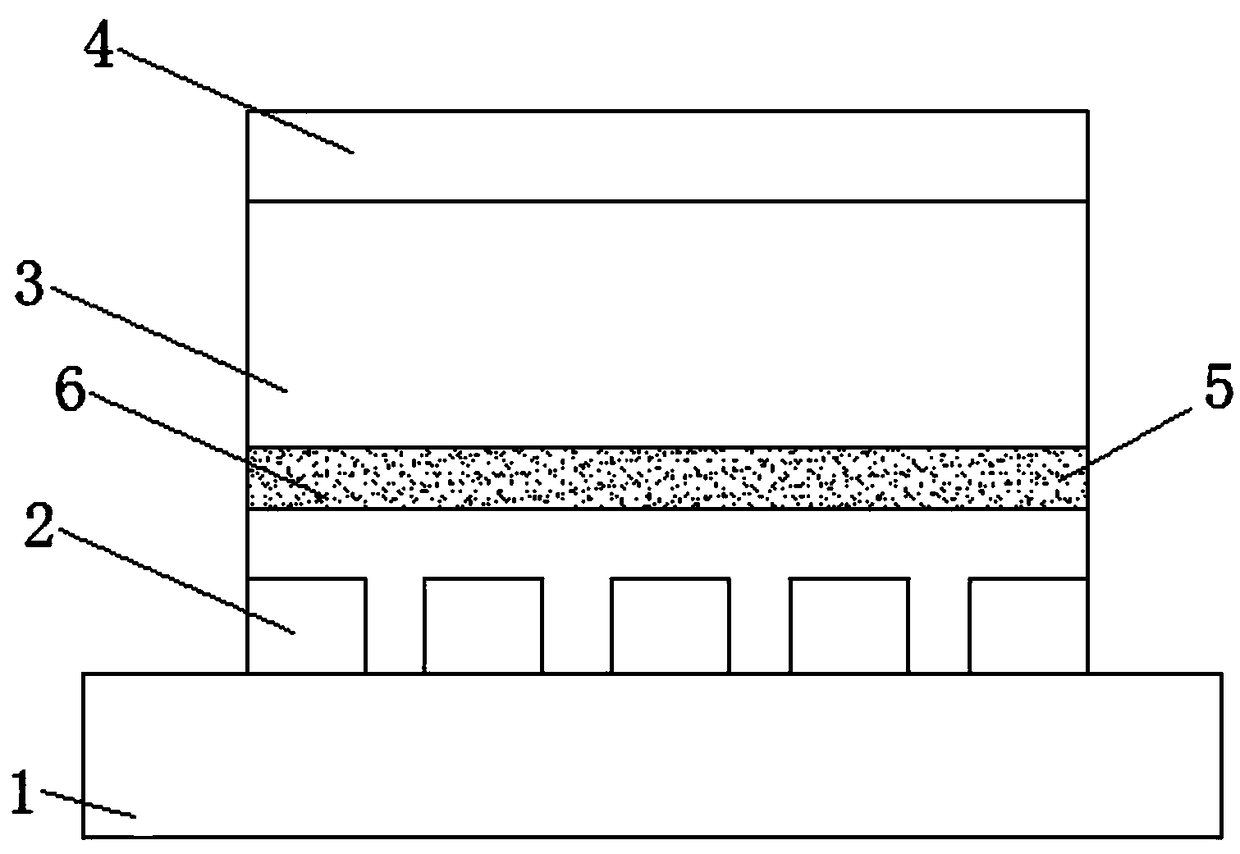 A light detector with adjustable height base on Schottky barrier