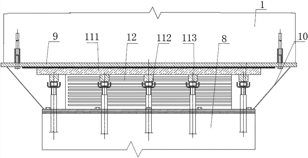 Construction method for constructional isolation elastic sliding plate support