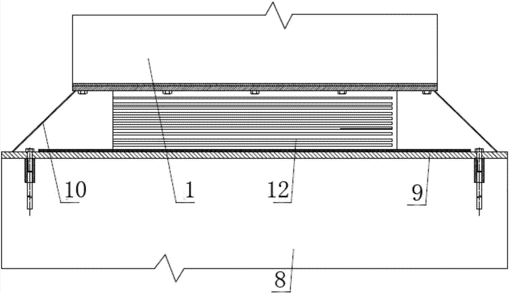 Construction method for constructional isolation elastic sliding plate support