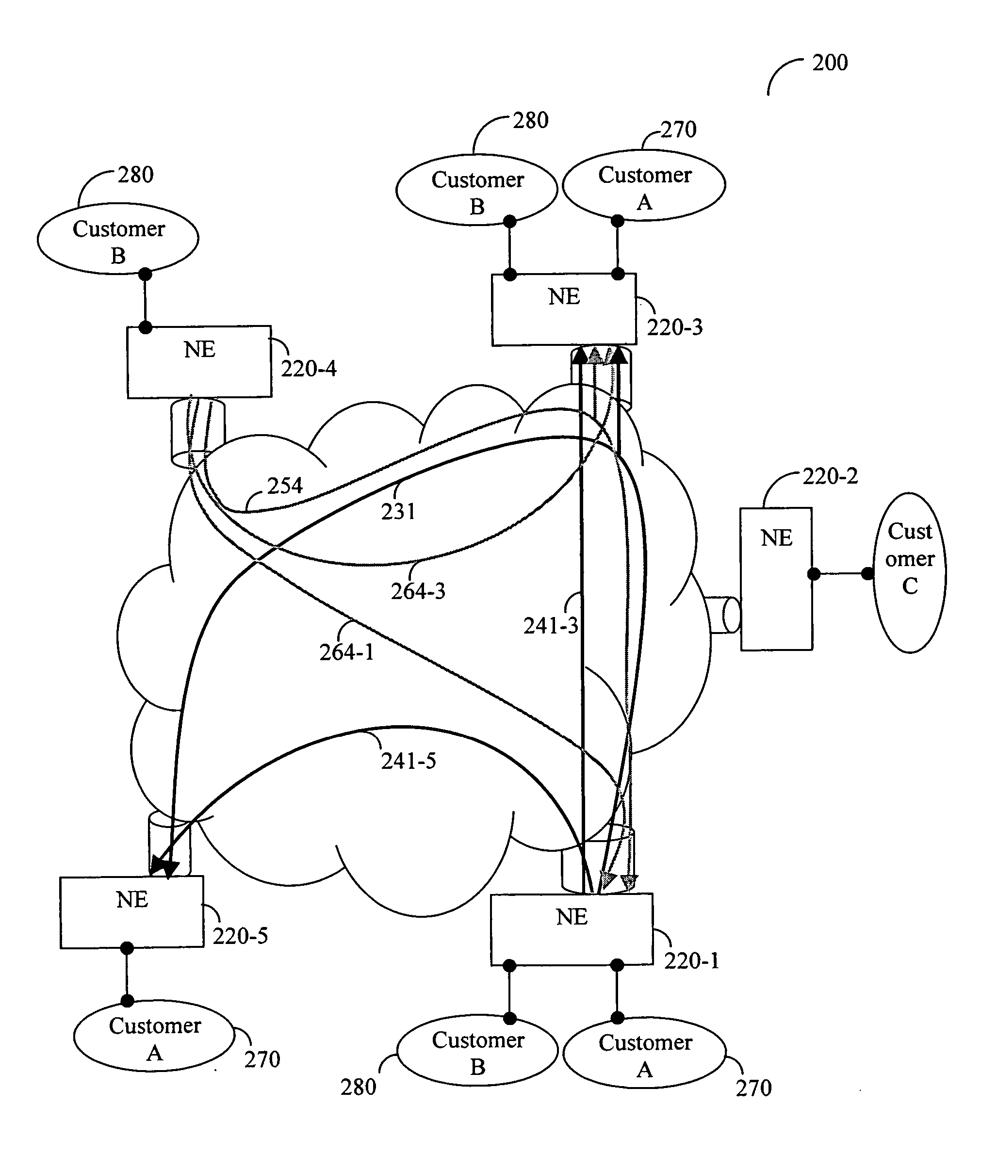Method for providing efficient multipoint network services