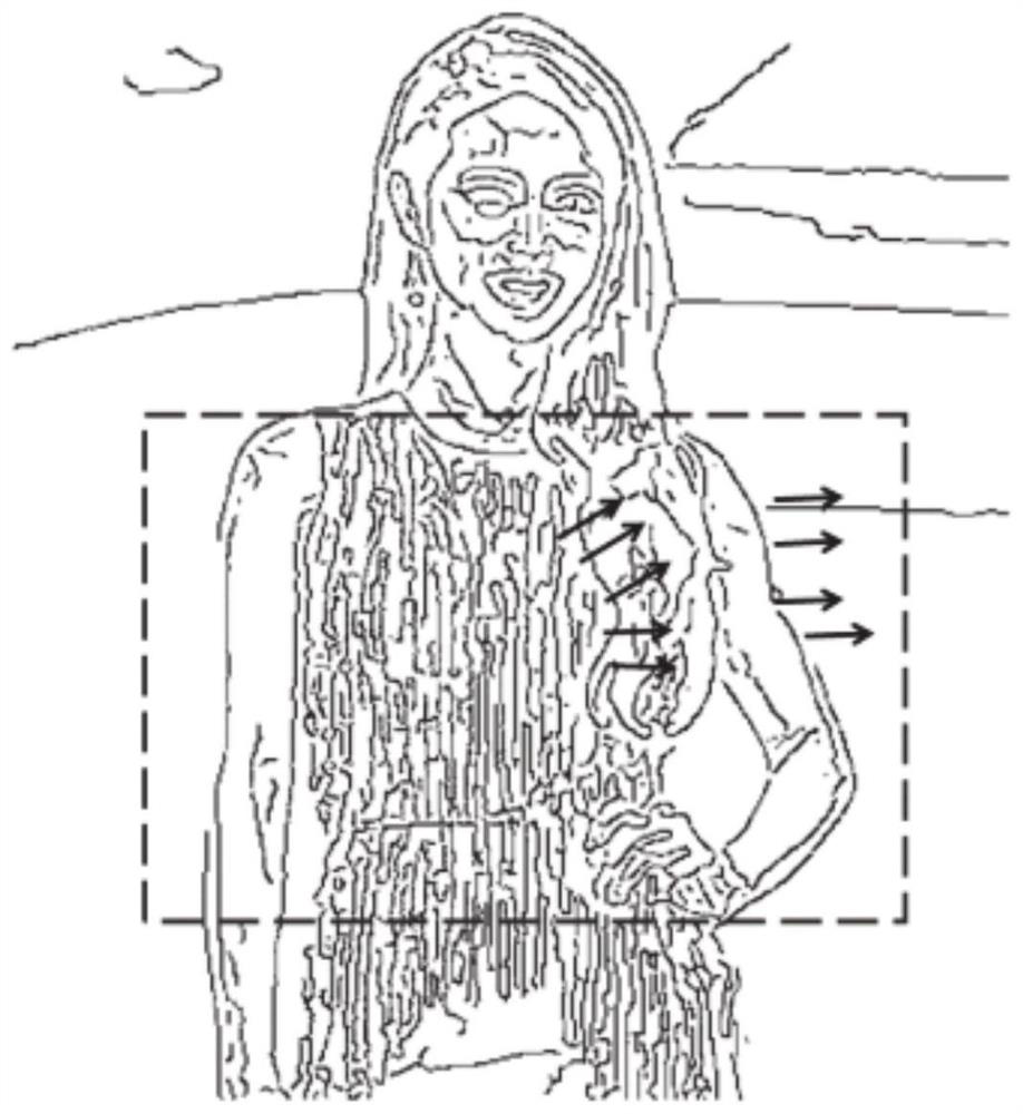 Non-contact respiratory rate detection method and system based on edge optical flow information