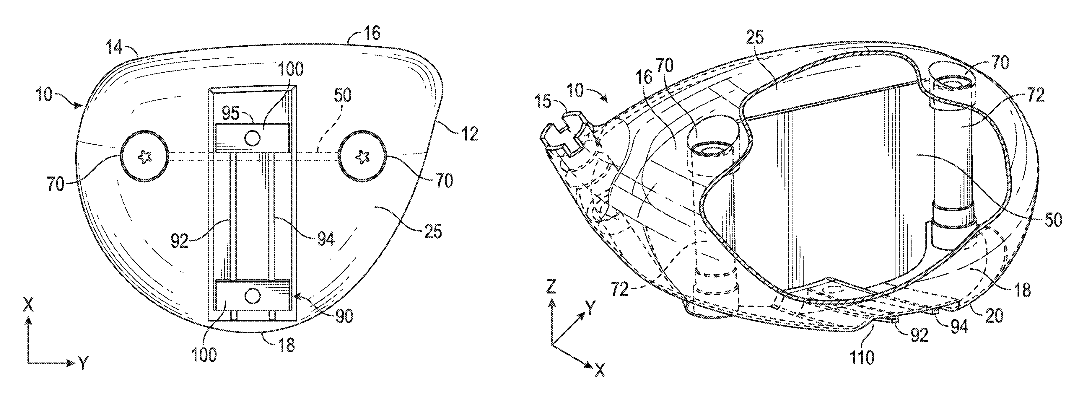Golf club head with adjustable center of gravity