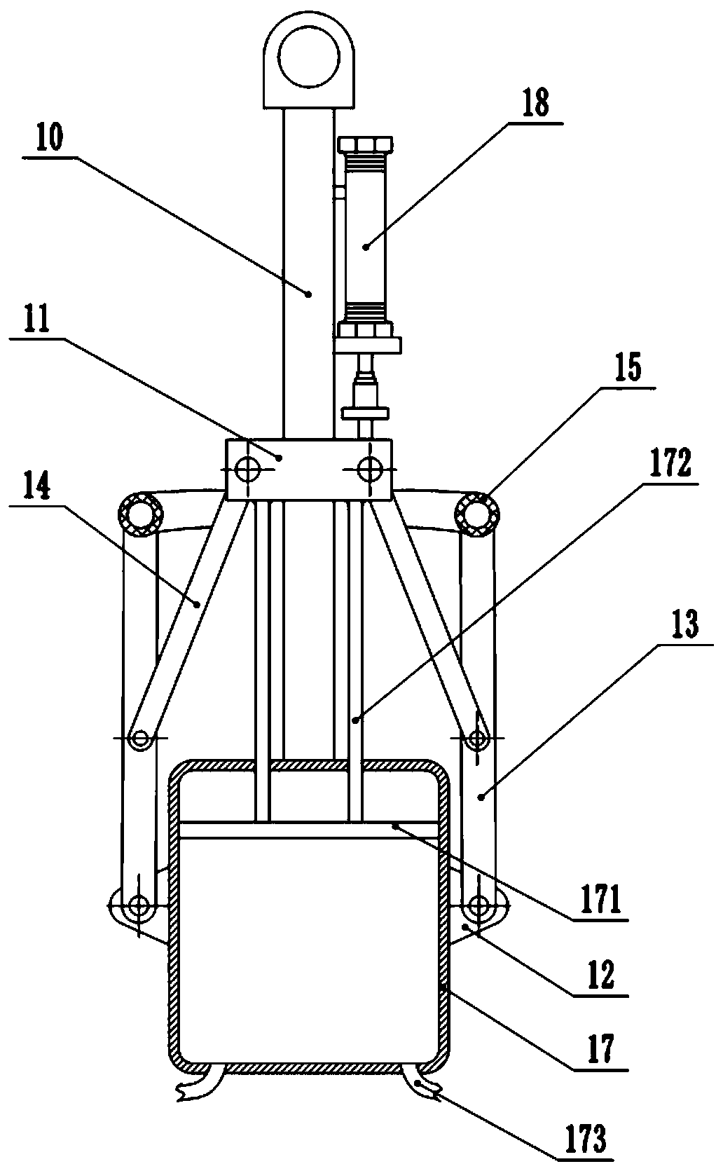 Lifting tool for efficiently loading and unloading tank bodies