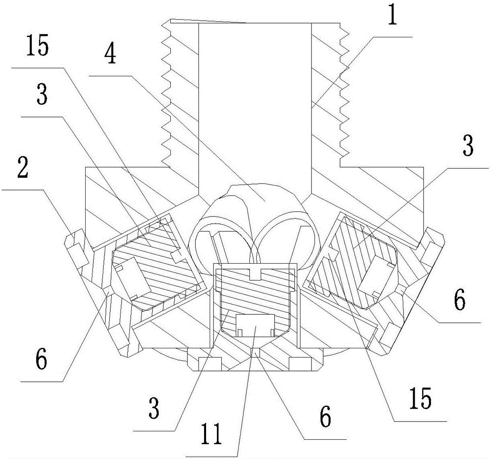 Large-space efficient fire-extinguishing device