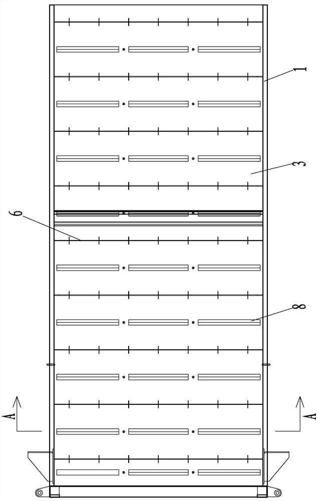 Processing method of spray box in preheating section and final cooling section