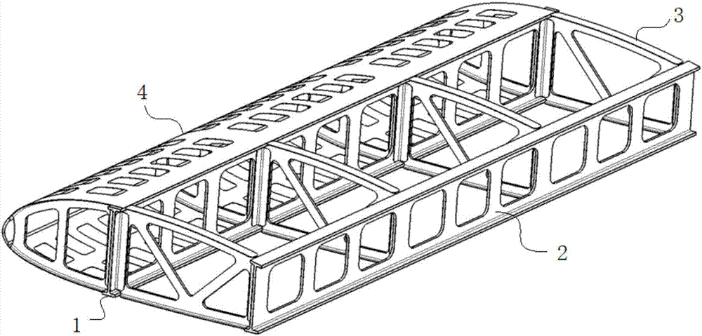 Truss type ultralight overall wing structure