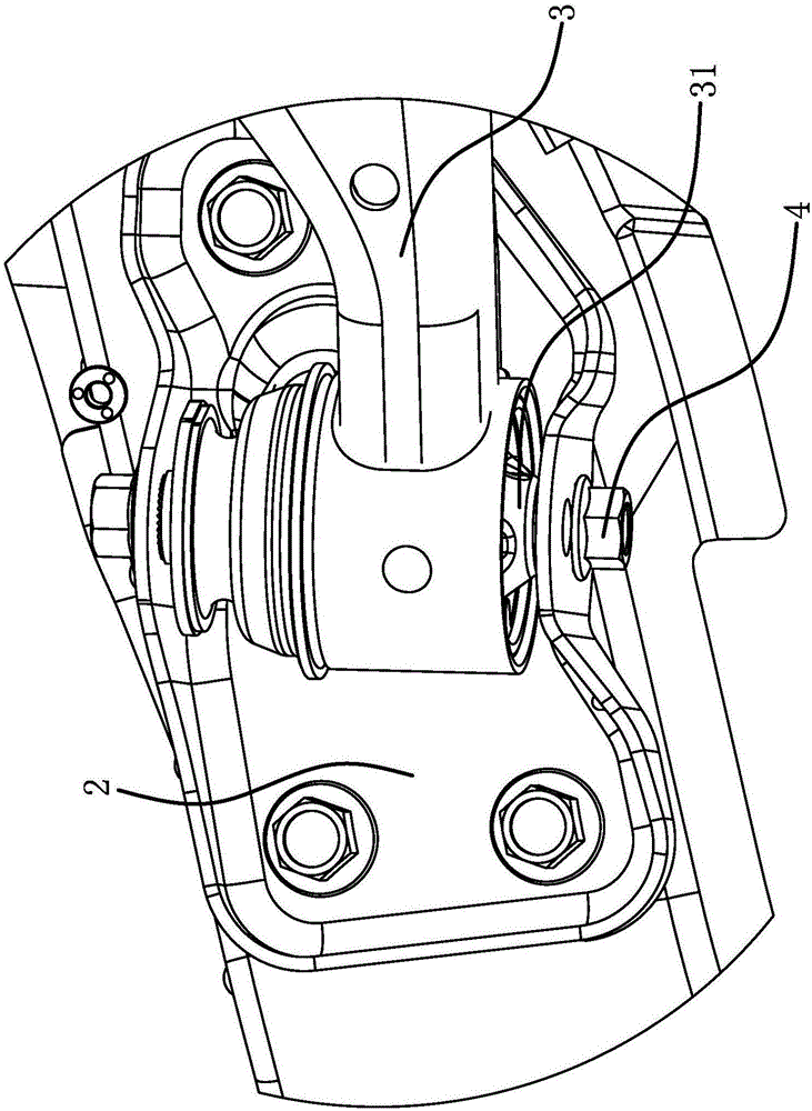 Mounting structure for rear axle and longitudinal girder of automobile