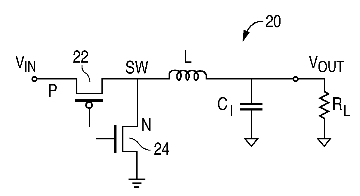 Control for switching between pwm and pfm operation in a buck converter