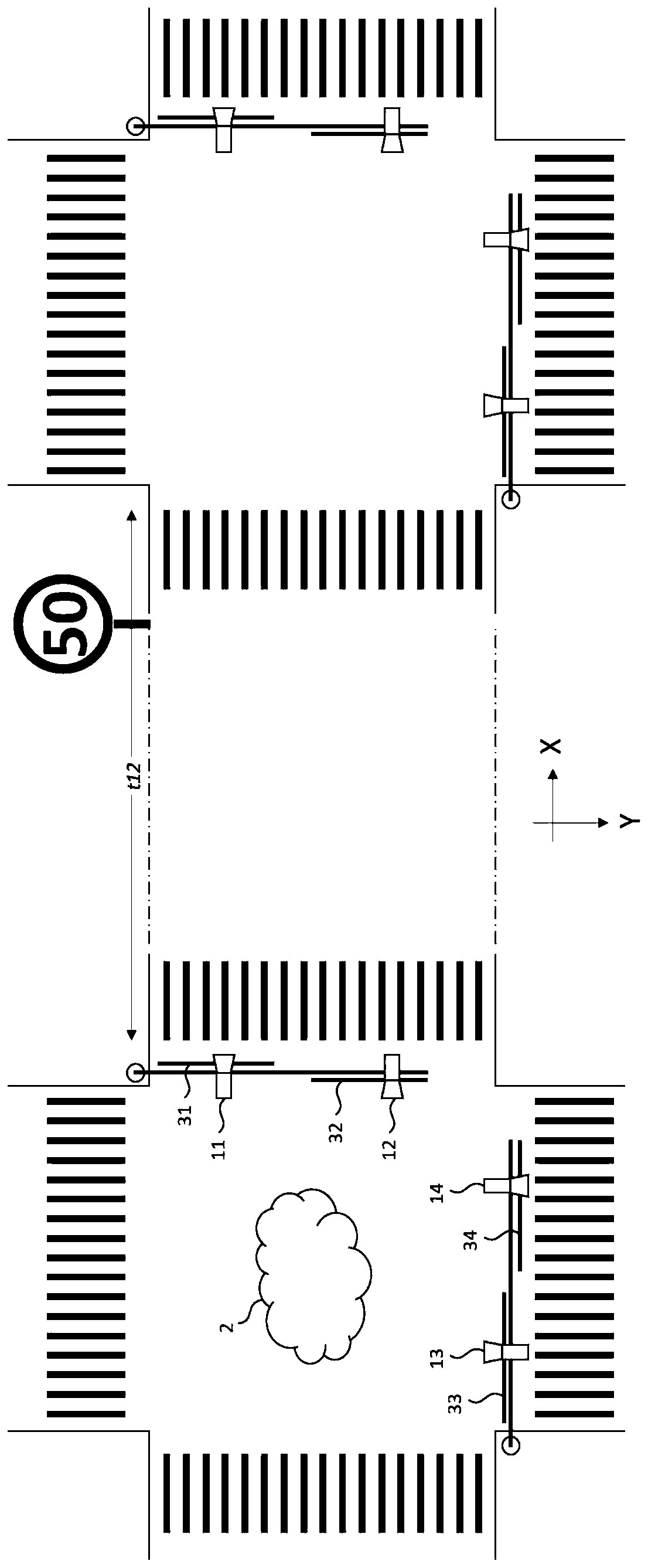 Traffic signal lamp intelligent control system