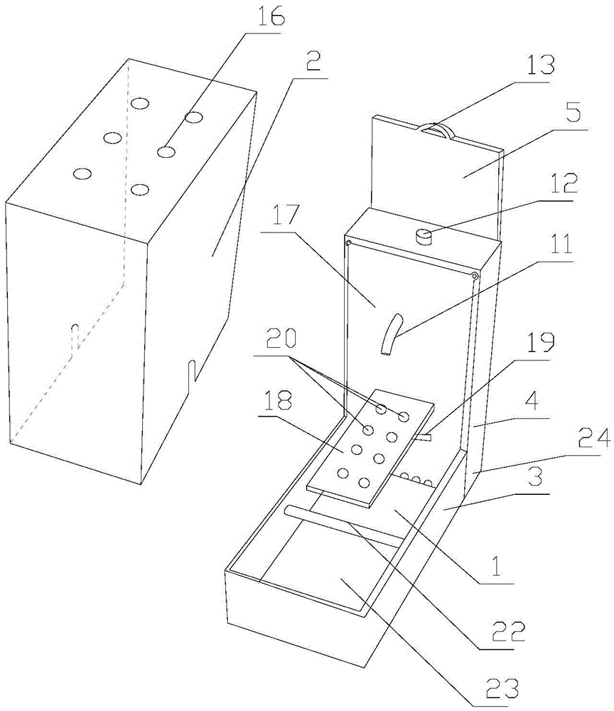 Machine for showing water permeability of shoes