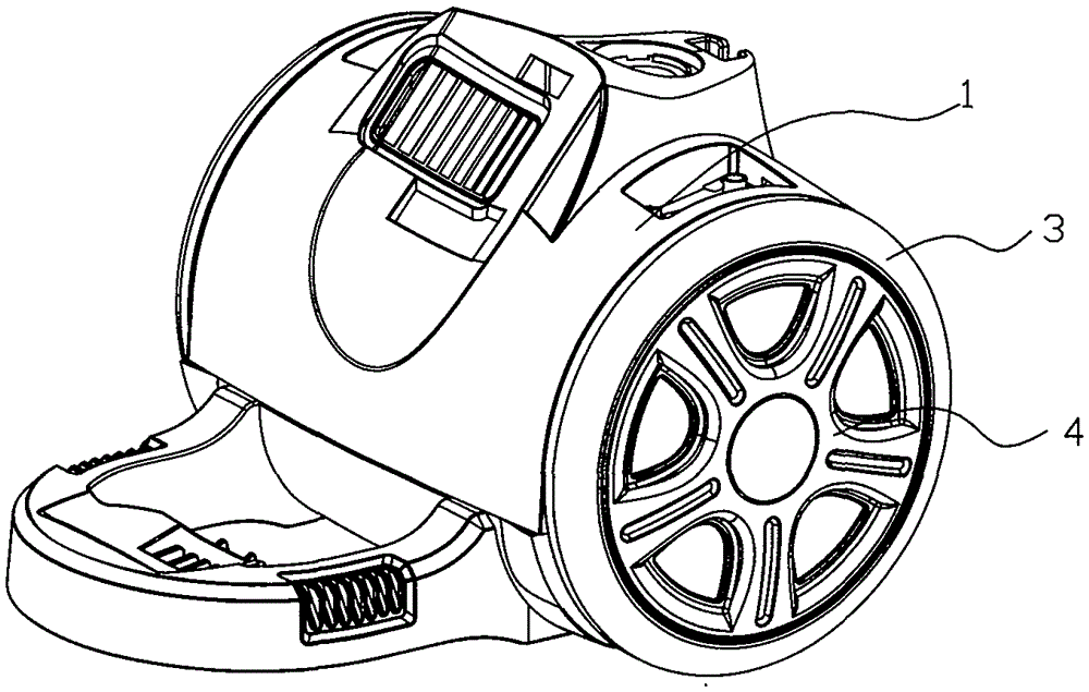 Walking wheel of dust collector