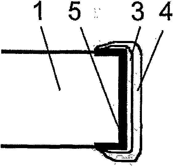 Sheet type ferrite inductor terminal electrode and its preparation method