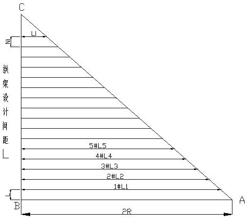 Forward construction method for oblique crossing bias tunnel