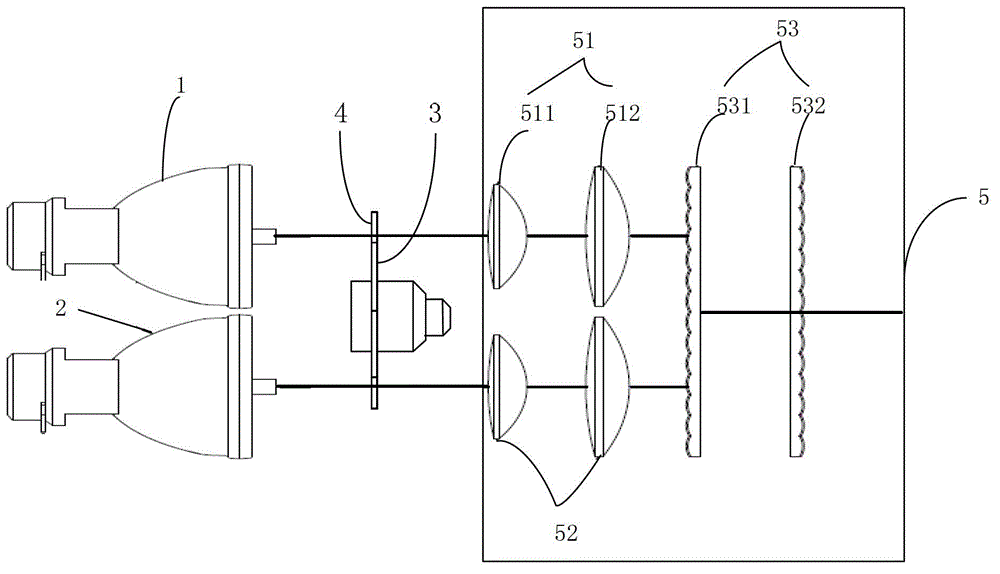 Double-lamp illumination device and projector