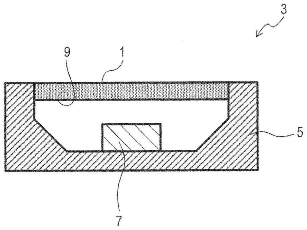 Optical wavelength conversion component and light emitting device