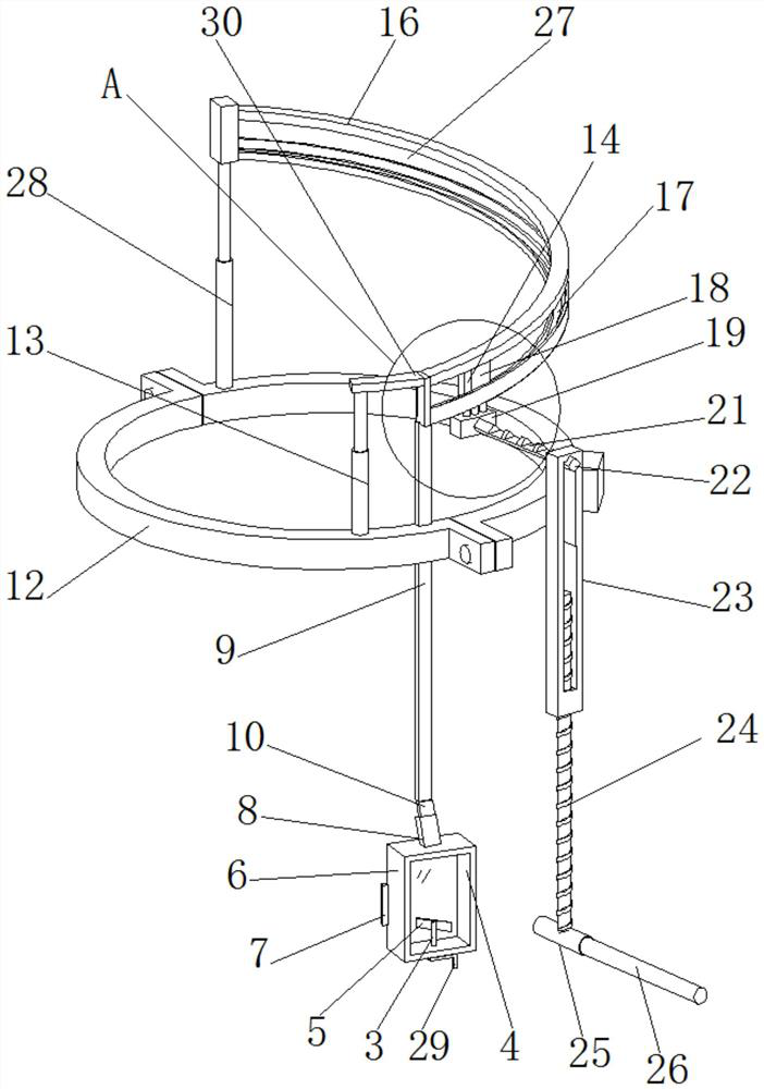 Cutting mechanism and method for collecting natural rubber at high position