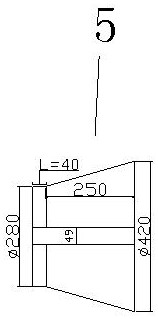 Roasting furnace burner channel refractory ramming material construction method